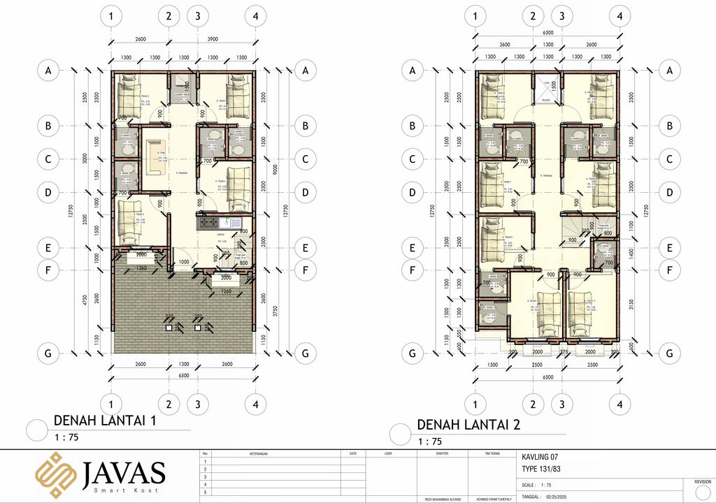 foto denah rumah tipe 234/84 perumahan JAVAS
