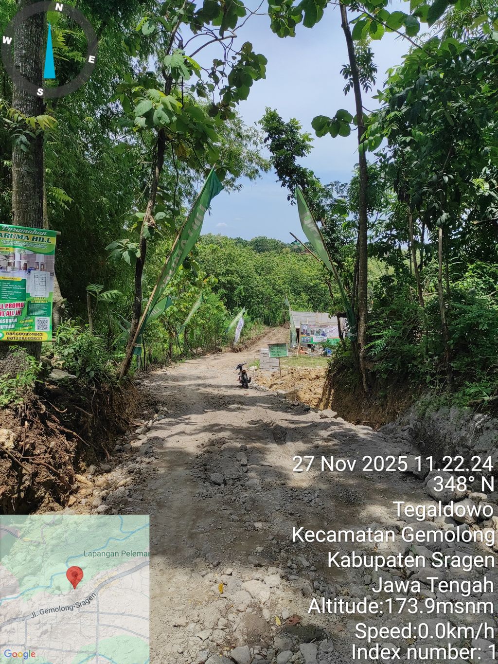 foto gerbang perumahan Aruma Hill