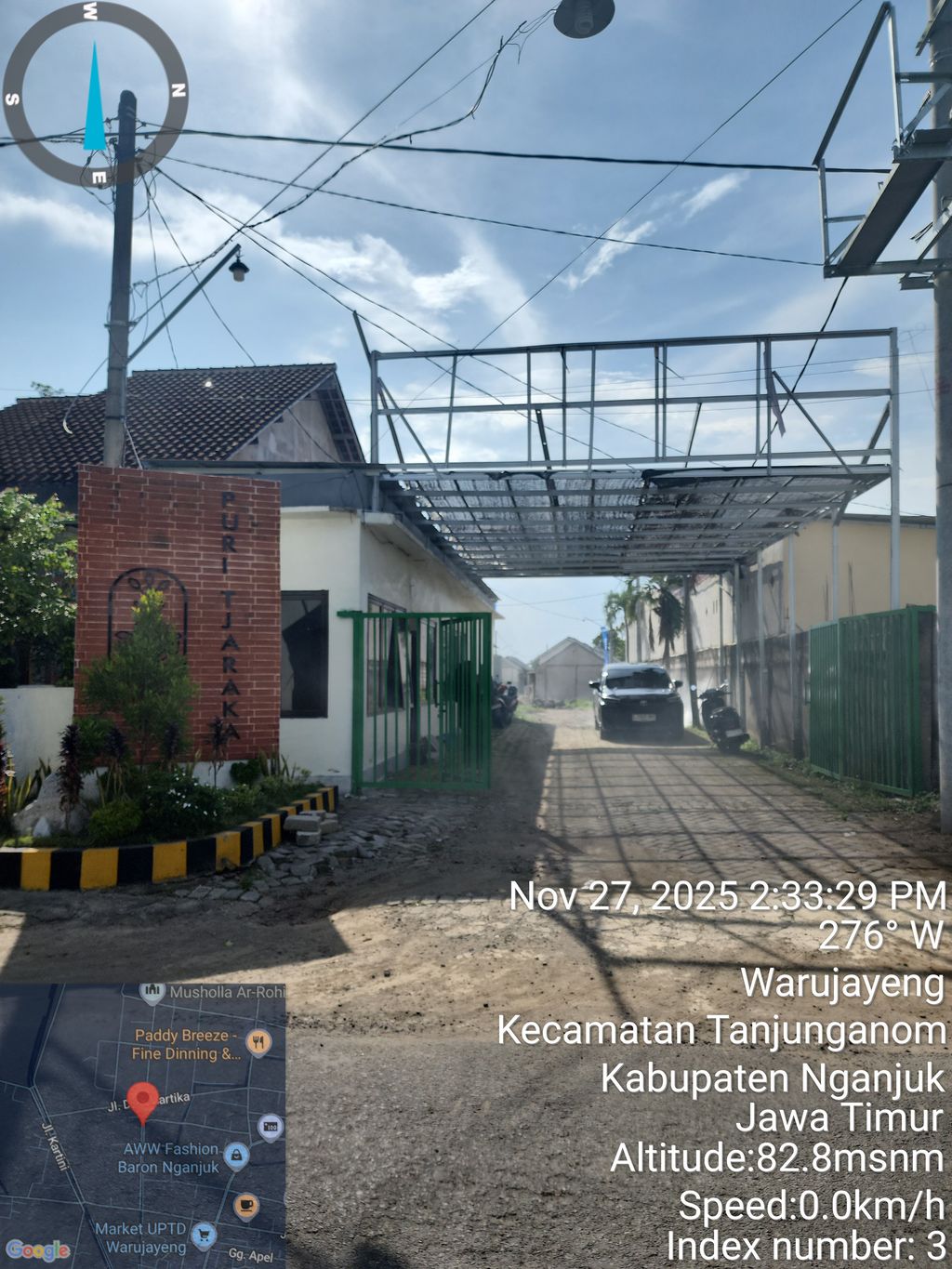 foto gerbang perumahan PURI TJARAKA WARUJAYENG