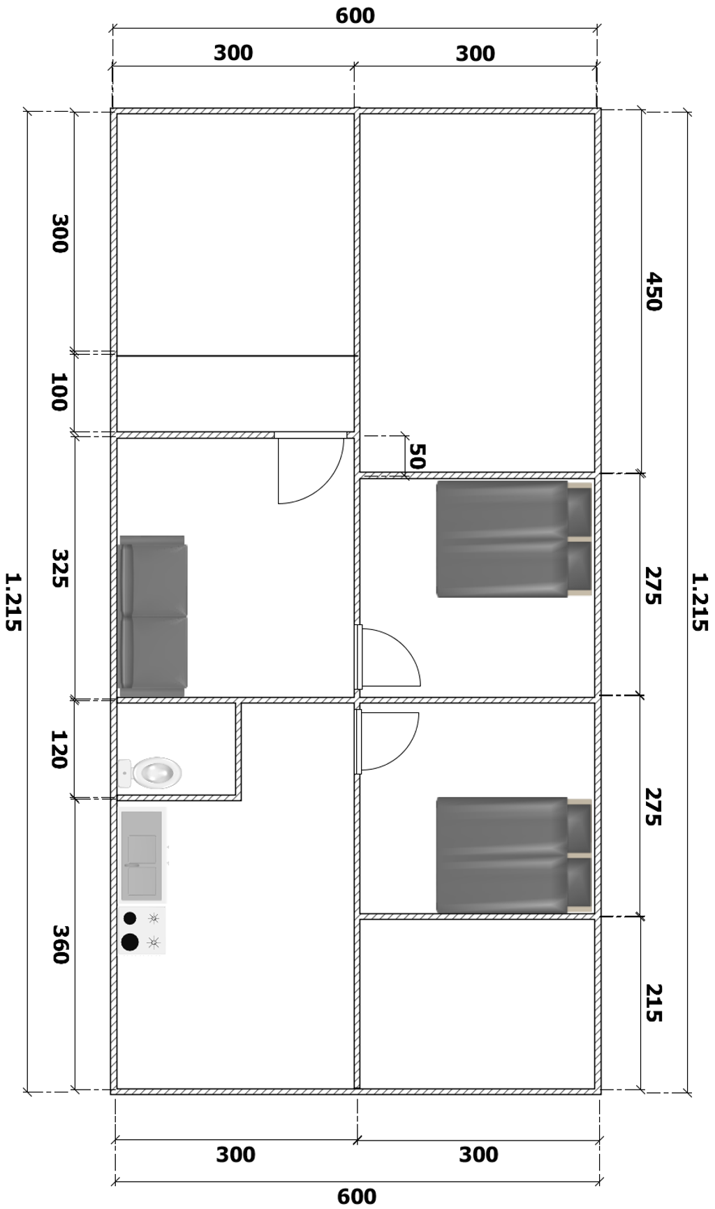 foto denah rumah tipe 30/70 perumahan ALFA RESIDENCE 18