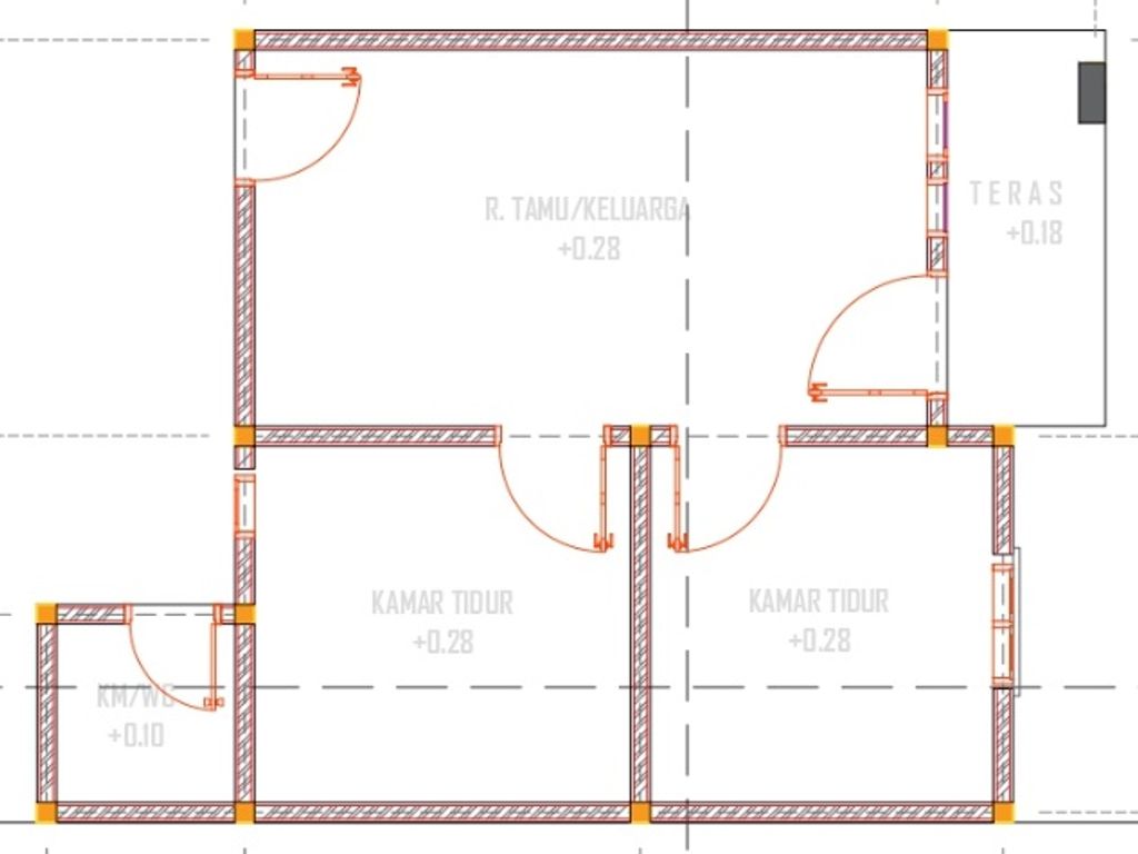 foto denah rumah tipe 36 perumahan KARSA RESIDANCE DULOMO