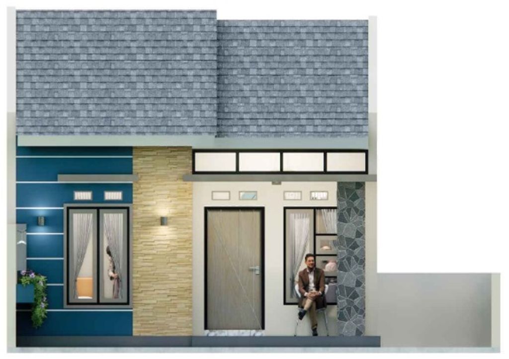 foto tampak rumah tipe 36 perumahan KARSA RESIDANCE DULOMO