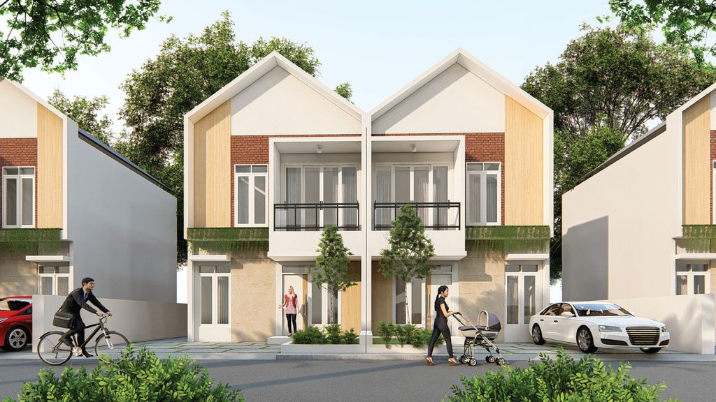foto tampak rumah tipe 60 perumahan BOJONG DEPOK BARU