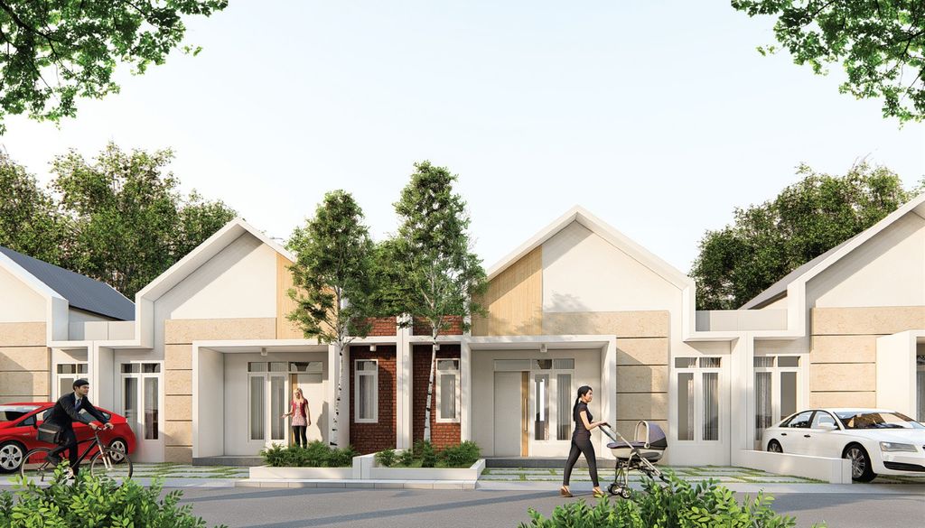 foto tampak rumah tipe 36/82 perumahan BOJONG DEPOK BARU