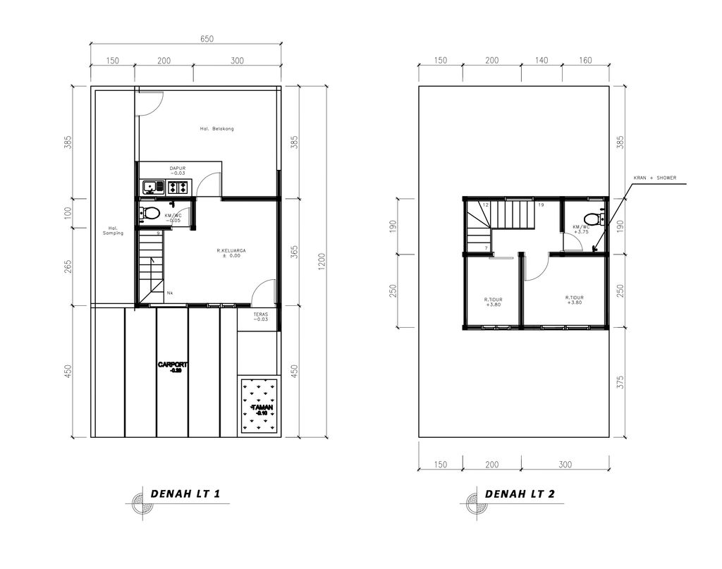 foto denah rumah tipe 41 Compact High Ceiling (331) perumahan Bukit Sukanagara Resort