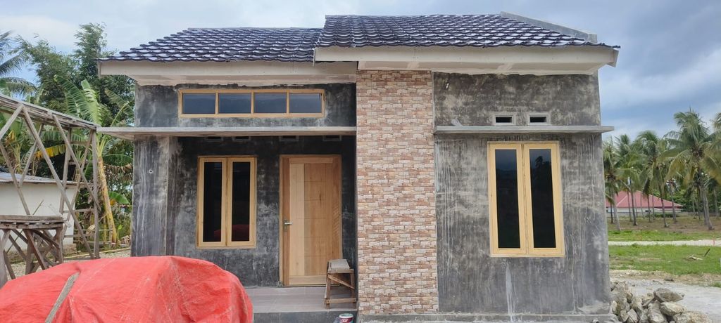 foto tampak rumah tipe 36 perumahan Laguna Albani Permai IV