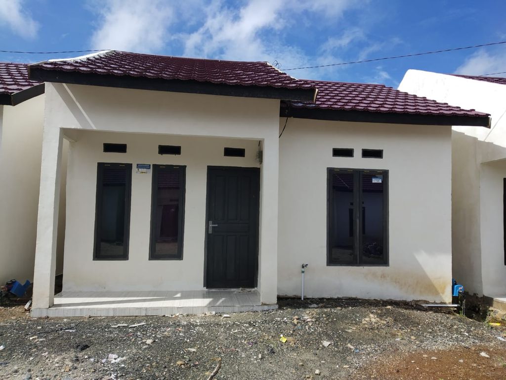 foto tampak rumah tipe 36 perumahan Bata Merah Indah 2