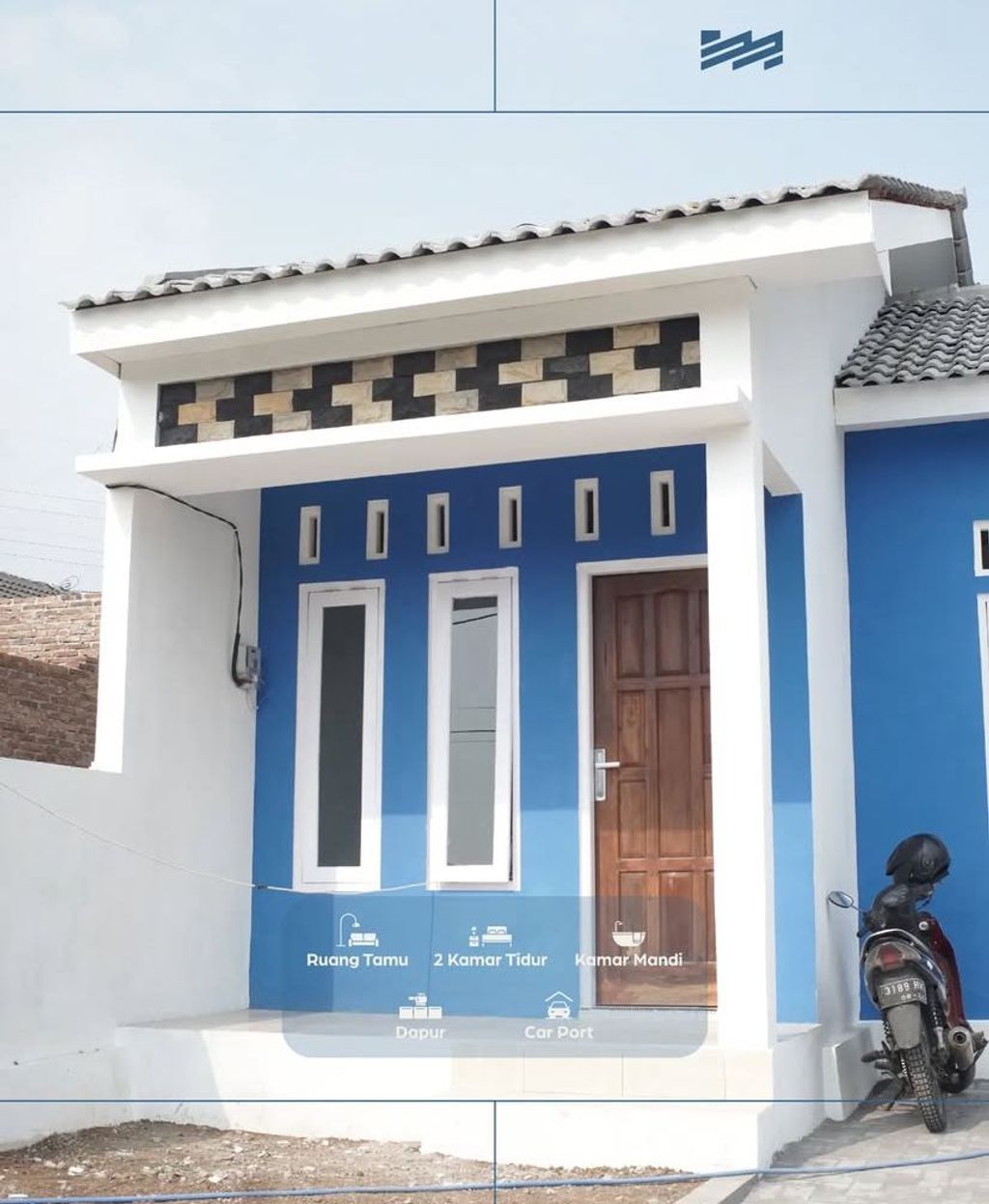 foto tampak rumah tipe Rumah Murah perumahan Alam Badran Sejahtera