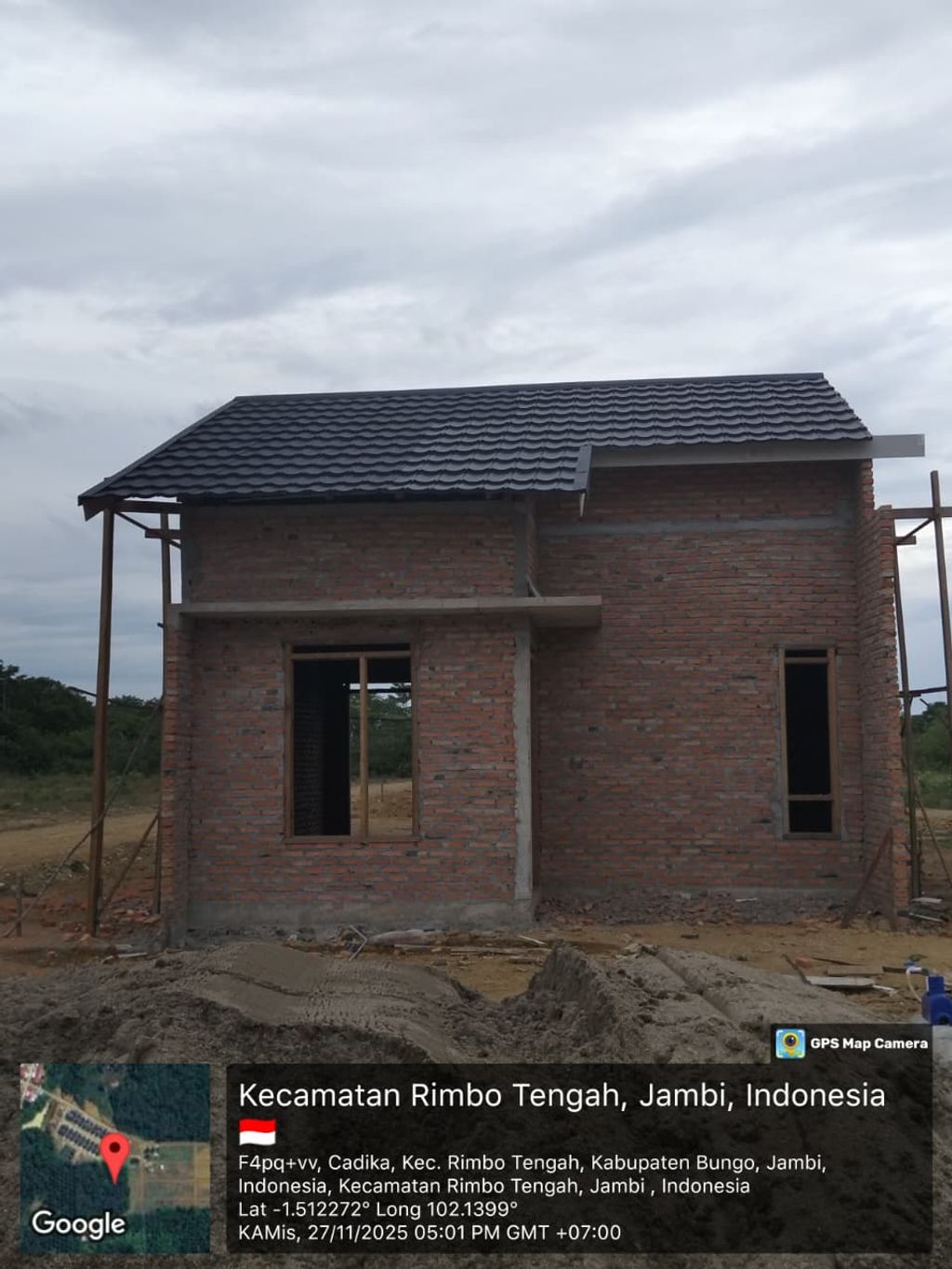 foto tampak rumah tipe GREEN PETRA 3 perumahan GREEN PETRA 3