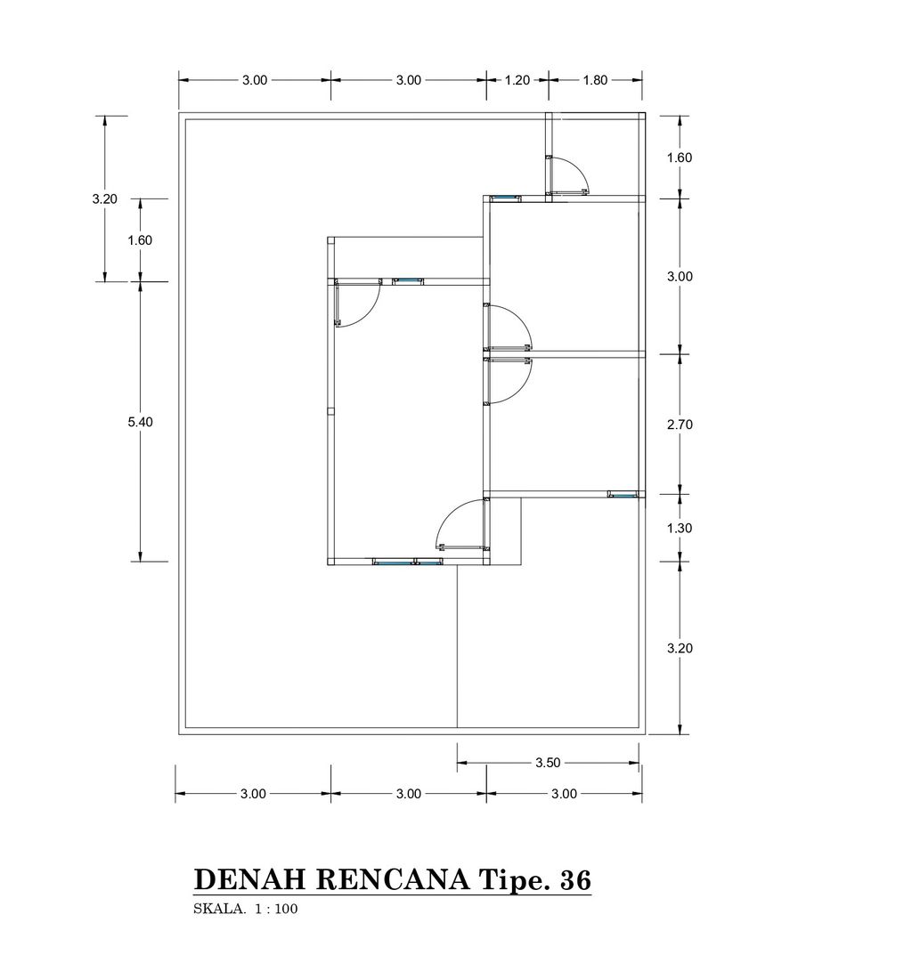 foto denah rumah tipe GREEN PETRA 3 perumahan GREEN PETRA 3
