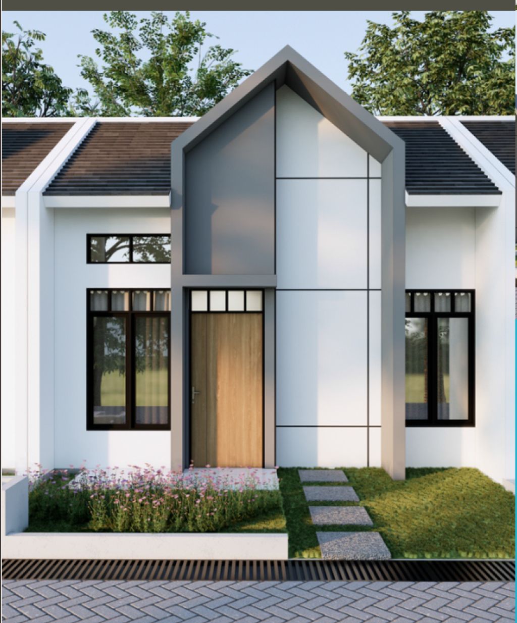 foto tampak rumah tipe 30/60 perumahan TAMAN SINDANG SARI 3