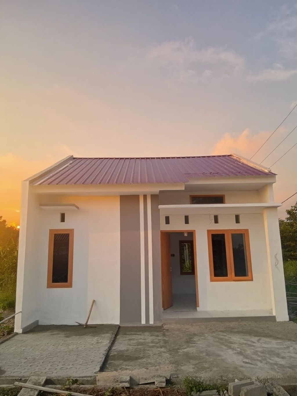 foto tampak rumah tipe subsisd perumahan APERNAS LUWUK RESIDENCE