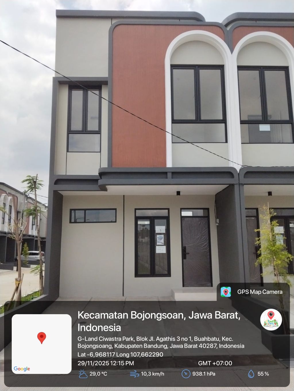 foto tampak rumah tipe 38 Compact 2 Kamar HC (453) perumahan G-Land Ciwastra Park 2