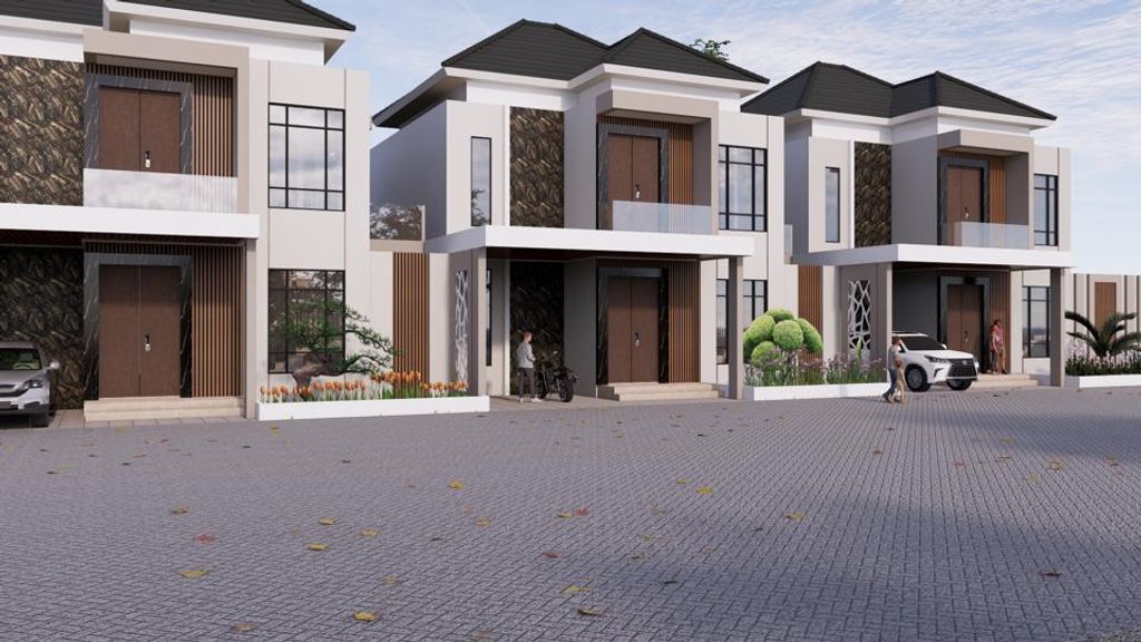 foto tampak rumah tipe LUXURY perumahan MEGA PAVILION.