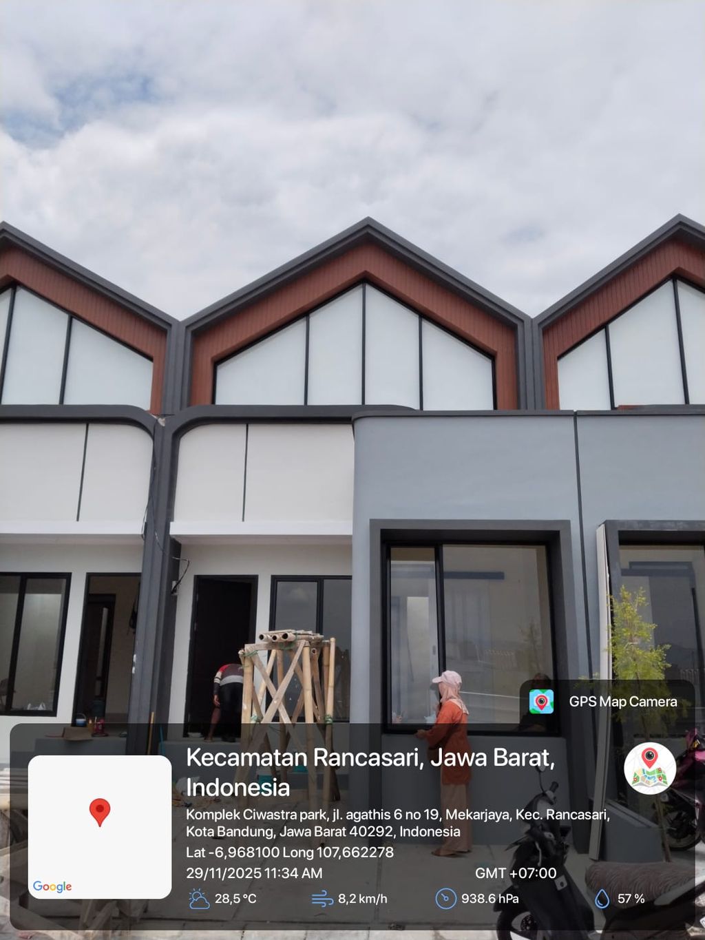 foto tampak rumah tipe 38 1 lantai (378) perumahan G-Land Ciwastra Park 2