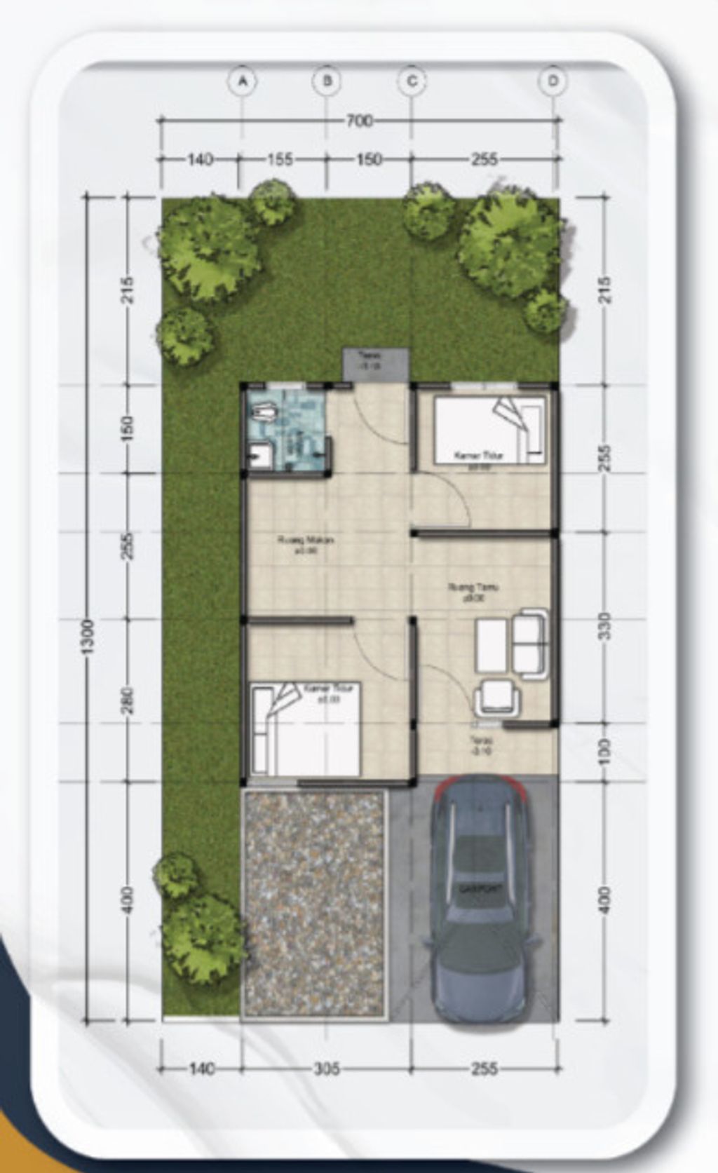 foto denah rumah tipe 36/91 perumahan ASSAD REGENCY 5