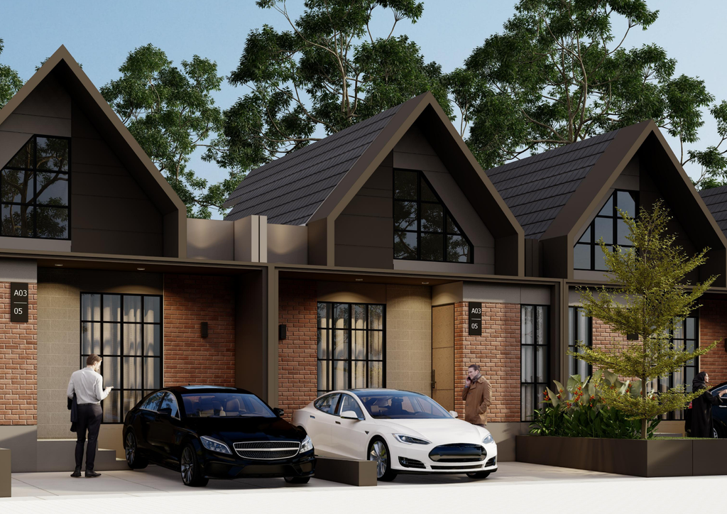 foto tampak rumah tipe NEW TULIP 45/78 perumahan Bumi Rakata Asri 2