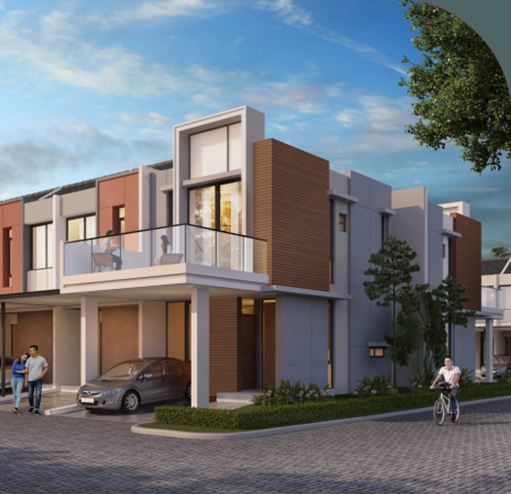 foto tampak rumah tipe NEW CERISE HOEK perumahan RUMAH MILENIAL NEW
