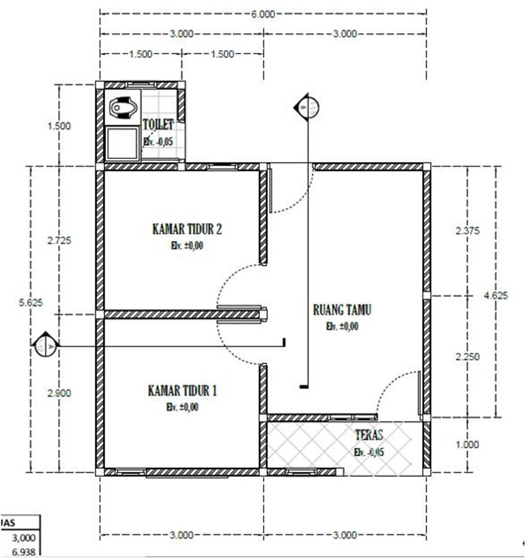 foto denah rumah tipe 36 perumahan NUGRAHA RESIDENCE 4
