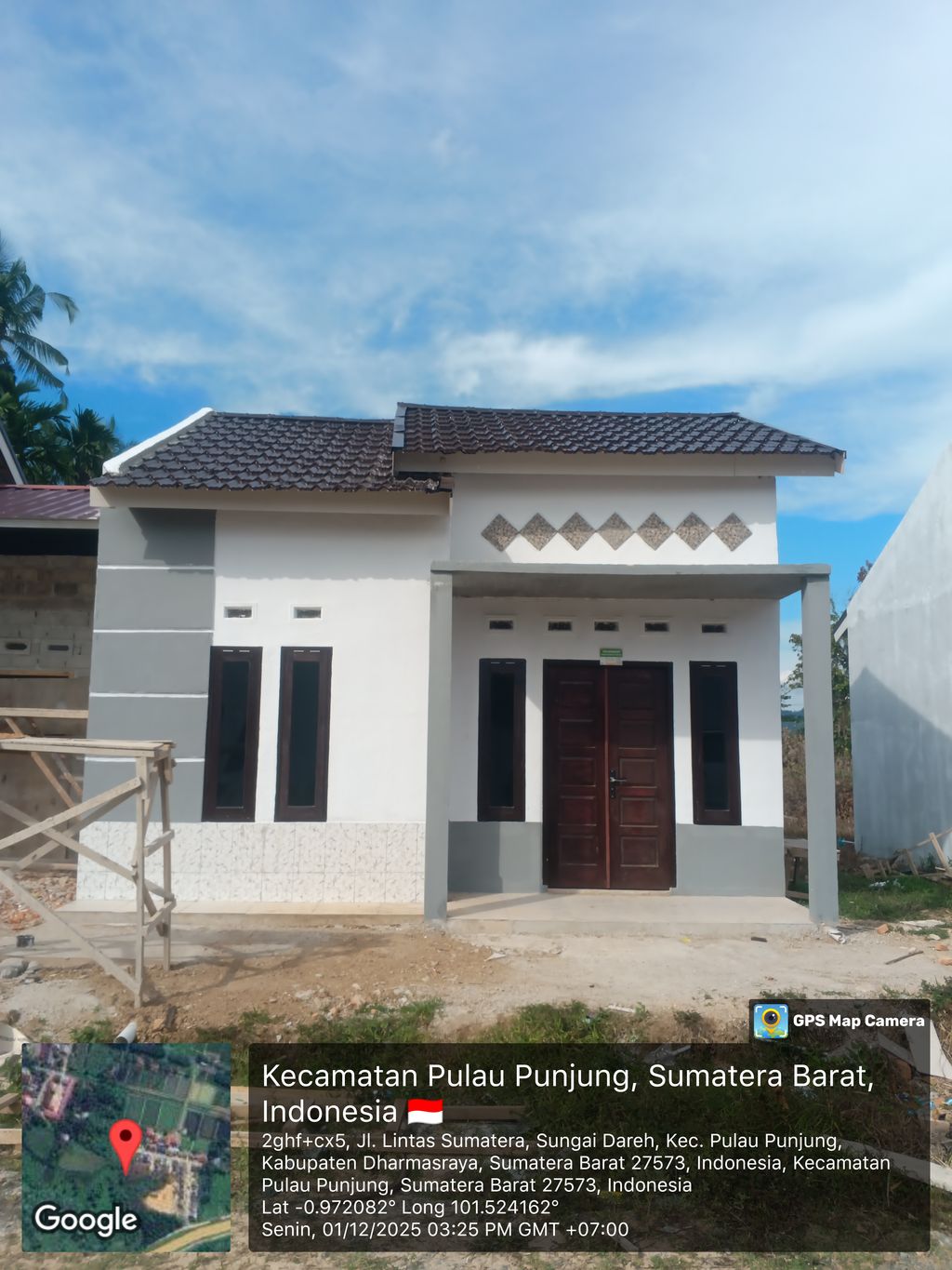 foto tampak rumah tipe 36/108 perumahan CITRA ALAM PERMAI VI