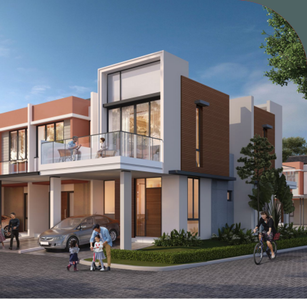 foto tampak rumah tipe NEW CARMINE HOEK perumahan RUMAH MILENIAL NEW