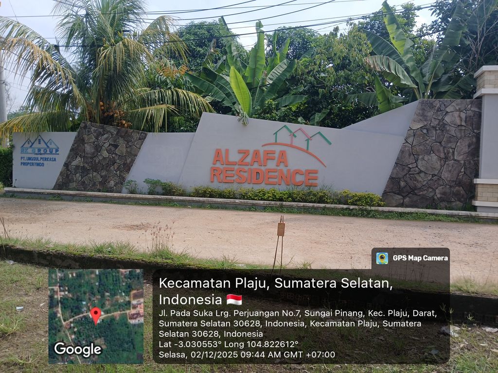 foto gerbang perumahan ALZAFA RESIDENCE TAHAP 3