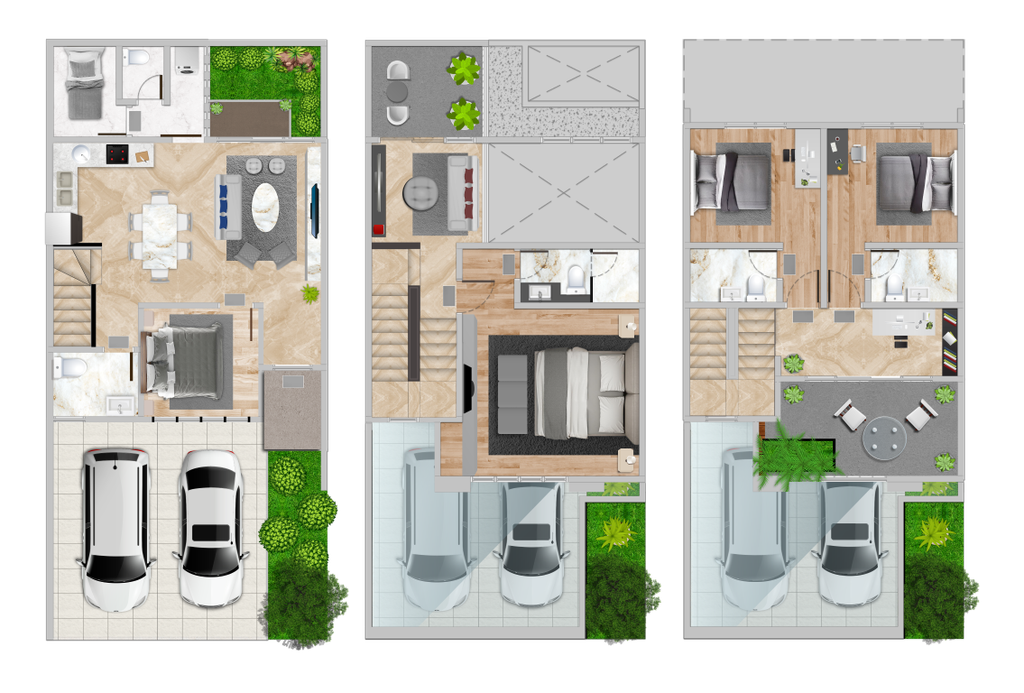 foto denah rumah tipe 105/180 BIC/03 perumahan BUKIT PODOMORO JAKARTA