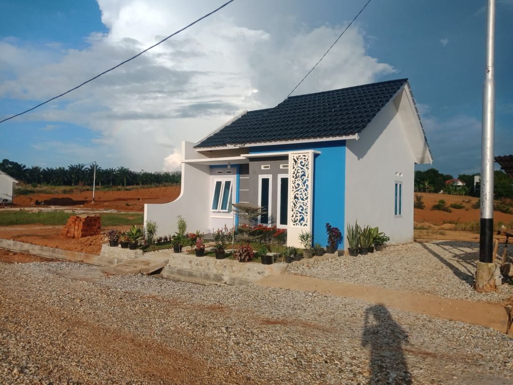 foto tampak rumah tipe 36 perumahan Telaga Murni Indah