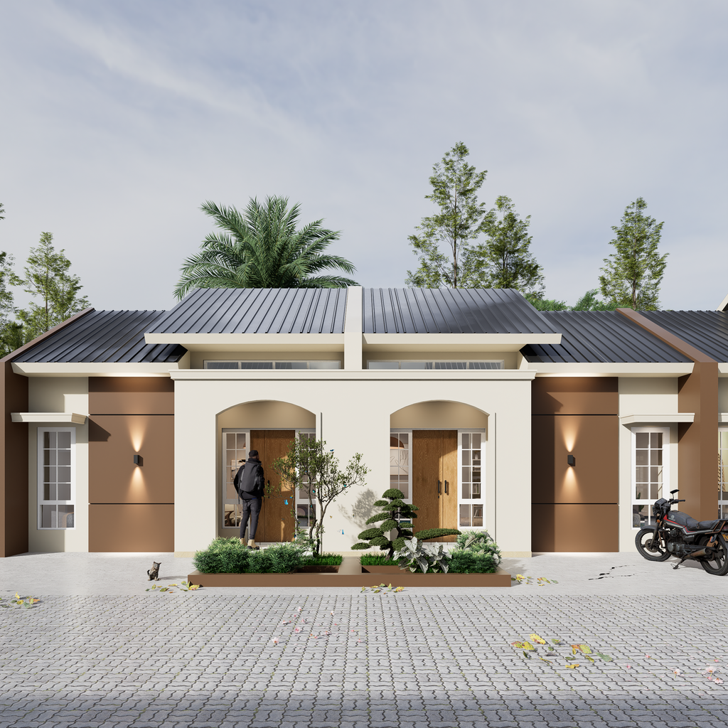 foto tampak rumah tipe 30/60 perumahan PONDOK WARINGIN INDAH