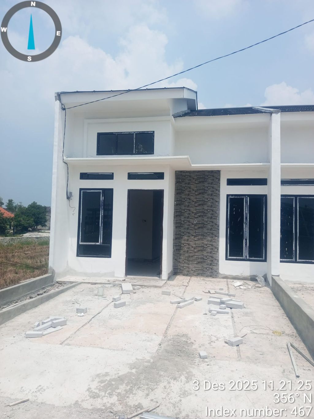 foto tampak rumah tipe 36/61 perumahan Asteria Residence