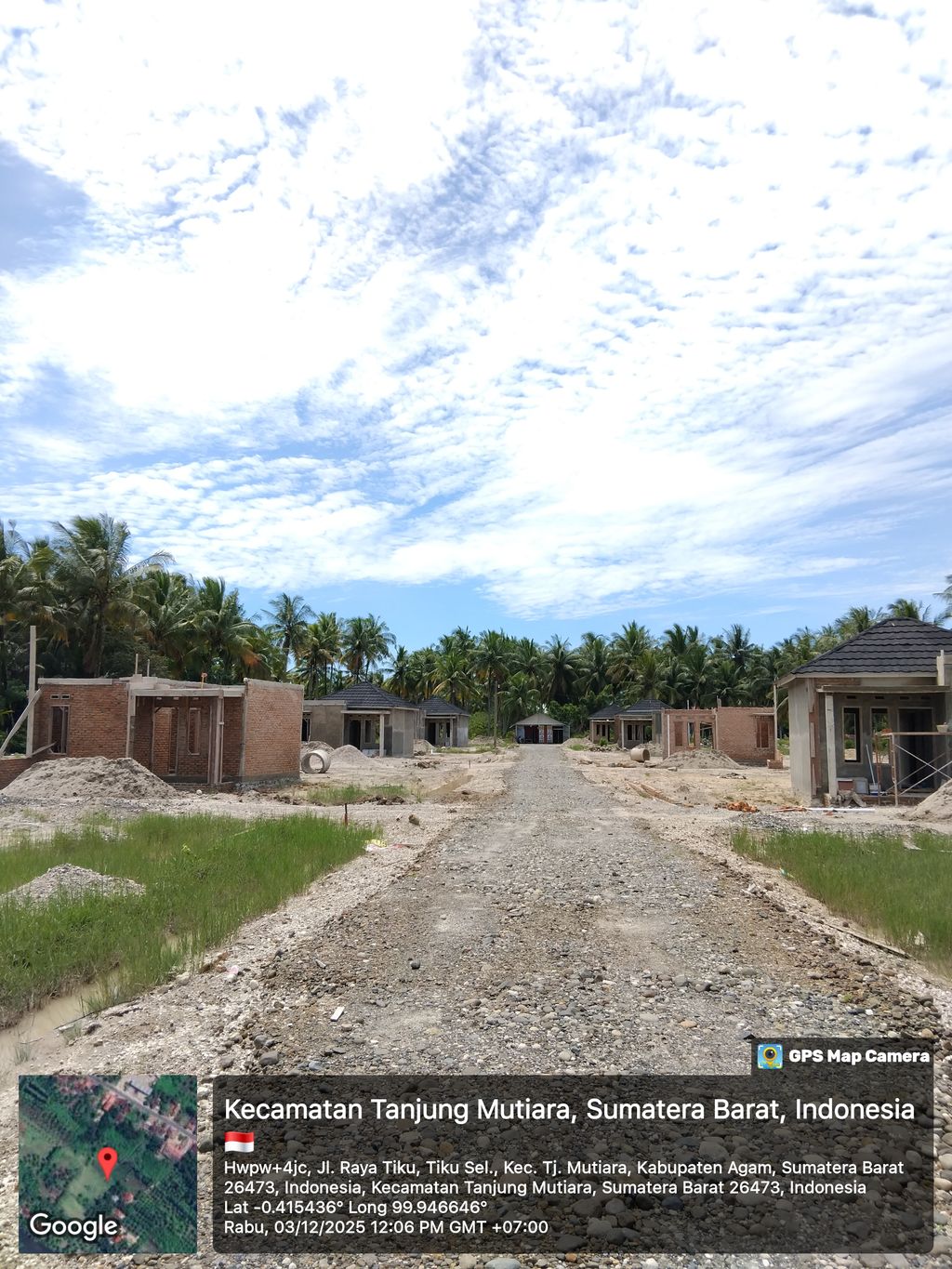 foto posisi tengah perumahan Mutiara Asri Residence