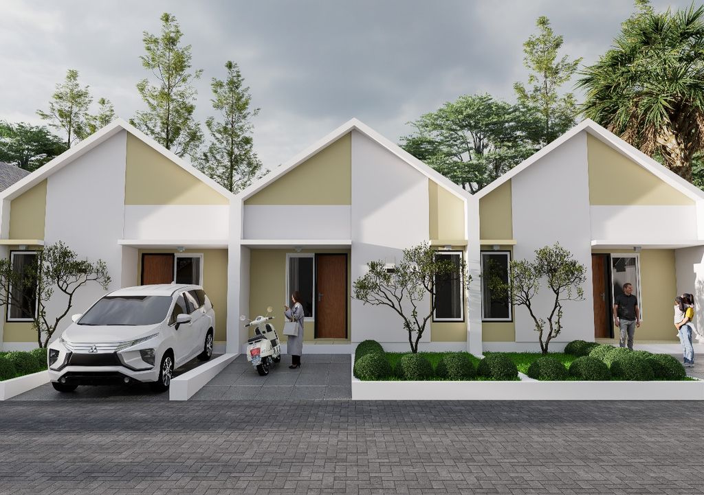 foto tampak rumah tipe 30 perumahan GRAHA MUTIARA SEKARGADUNG