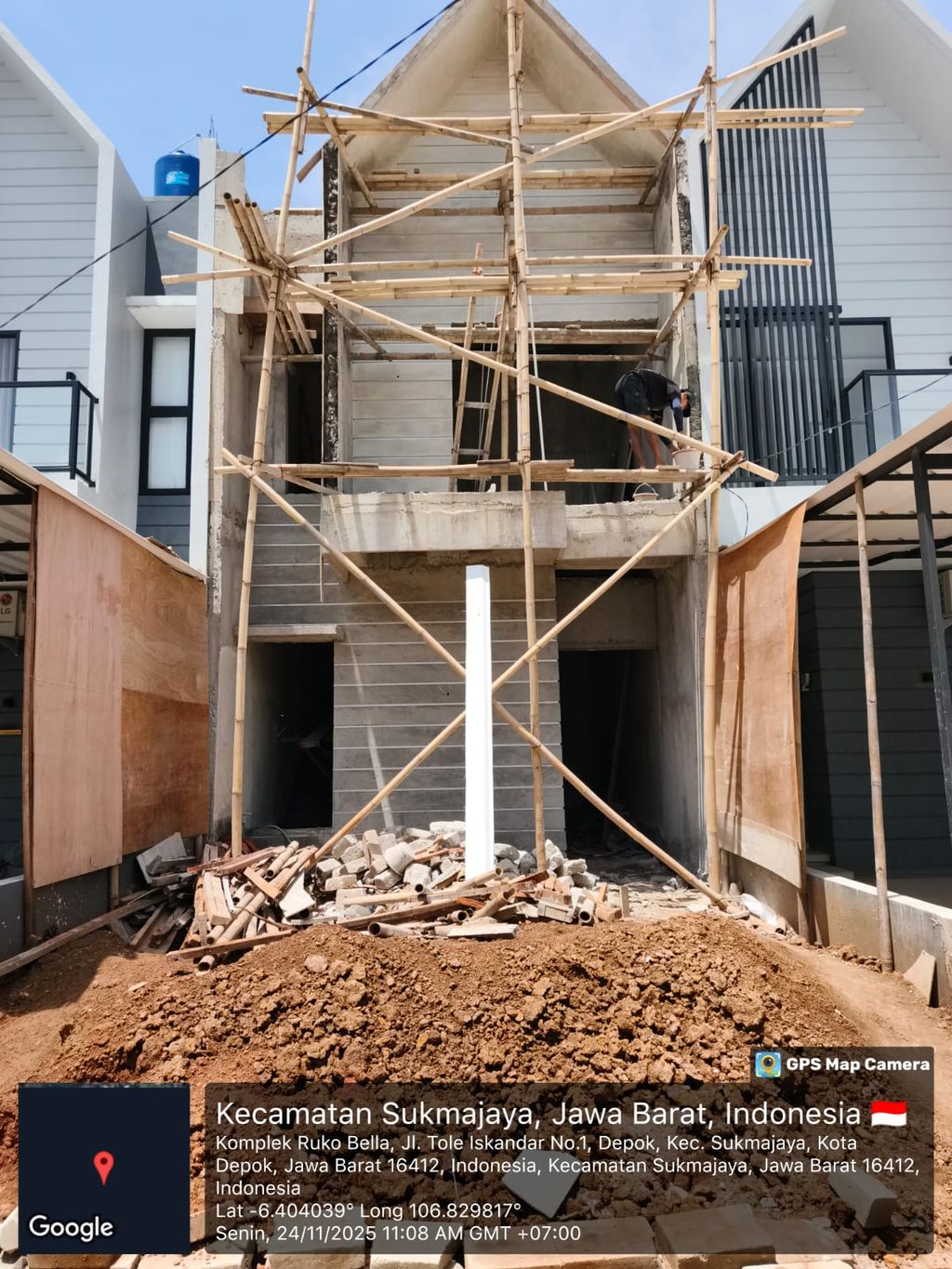 foto tampak rumah tipe 77 perumahan Bella Casa Residence