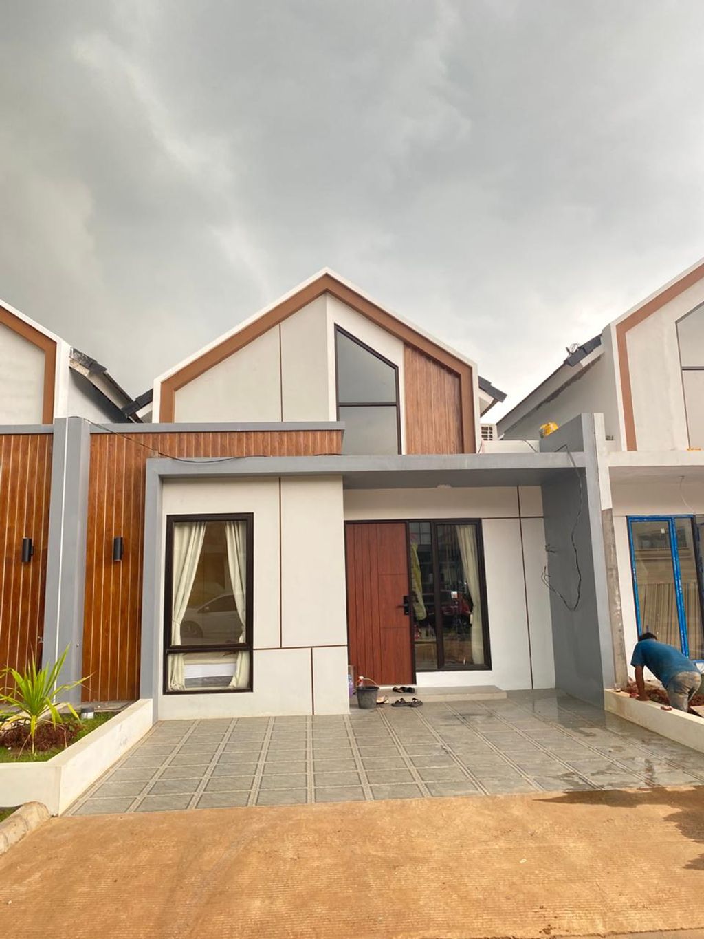 foto tampak rumah tipe CATALEYA  T1 45/108 perumahan Cluster Cataleya