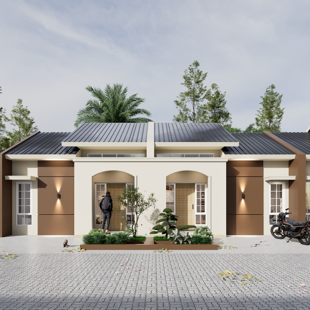 foto tampak rumah tipe 30/72 perumahan PONDOK WARINGIN INDAH