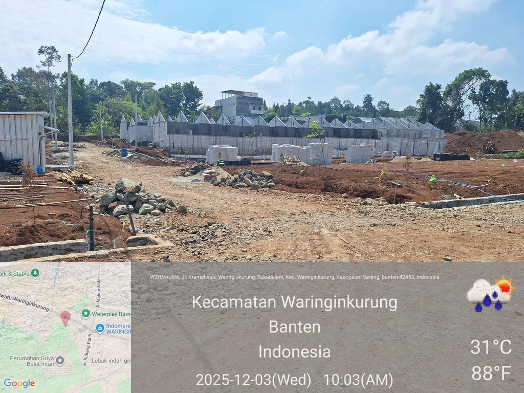 foto posisi tengah perumahan PONDOK WARINGIN INDAH