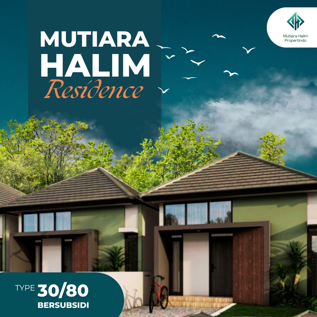 foto tampak rumah tipe Limasan 30/80 perumahan MUTIARA HALIM RESIDENCE