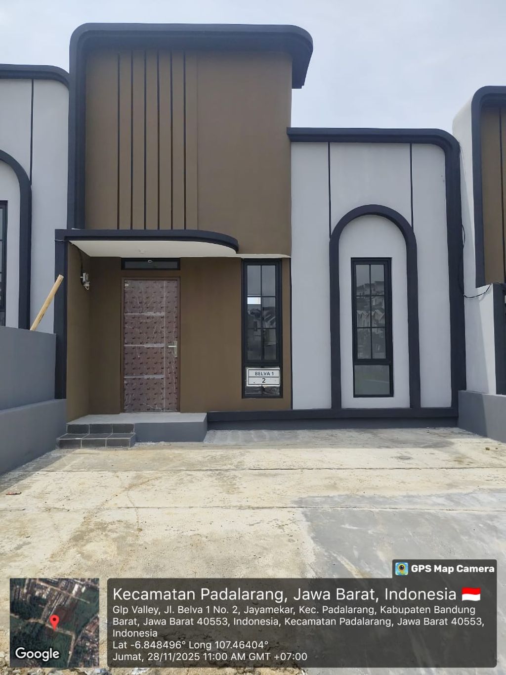 foto tampak rumah tipe 36 1 Lantai Kontur 1m (409) perumahan G-Land Padalarang Valley