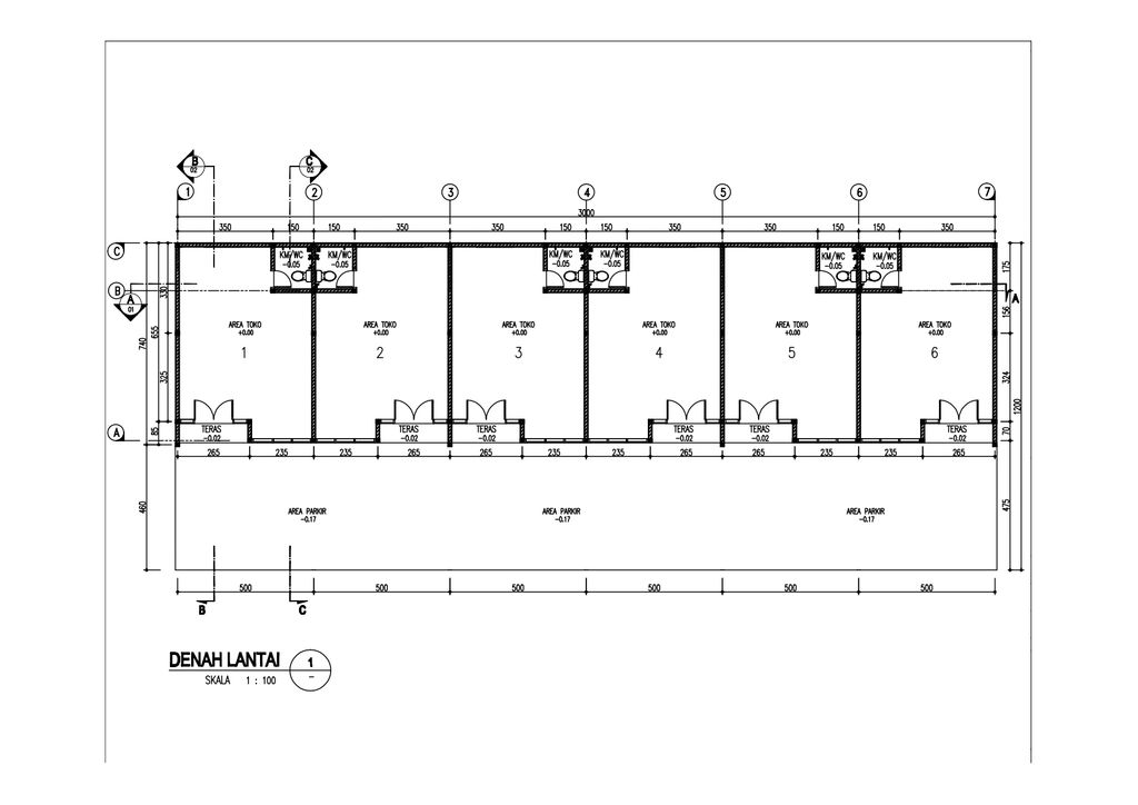 foto denah rumah tipe RUKO GSI perumahan GRIYA SRIMAHI INDAH