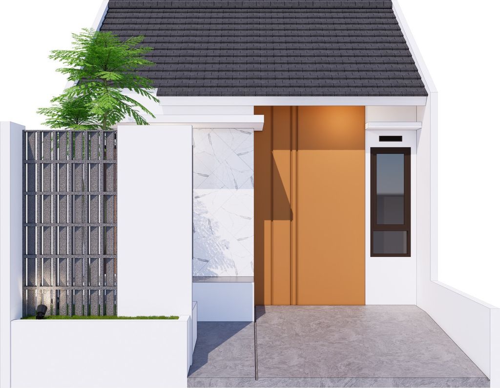 foto tampak rumah tipe 30/60 perumahan Sentosa Hills