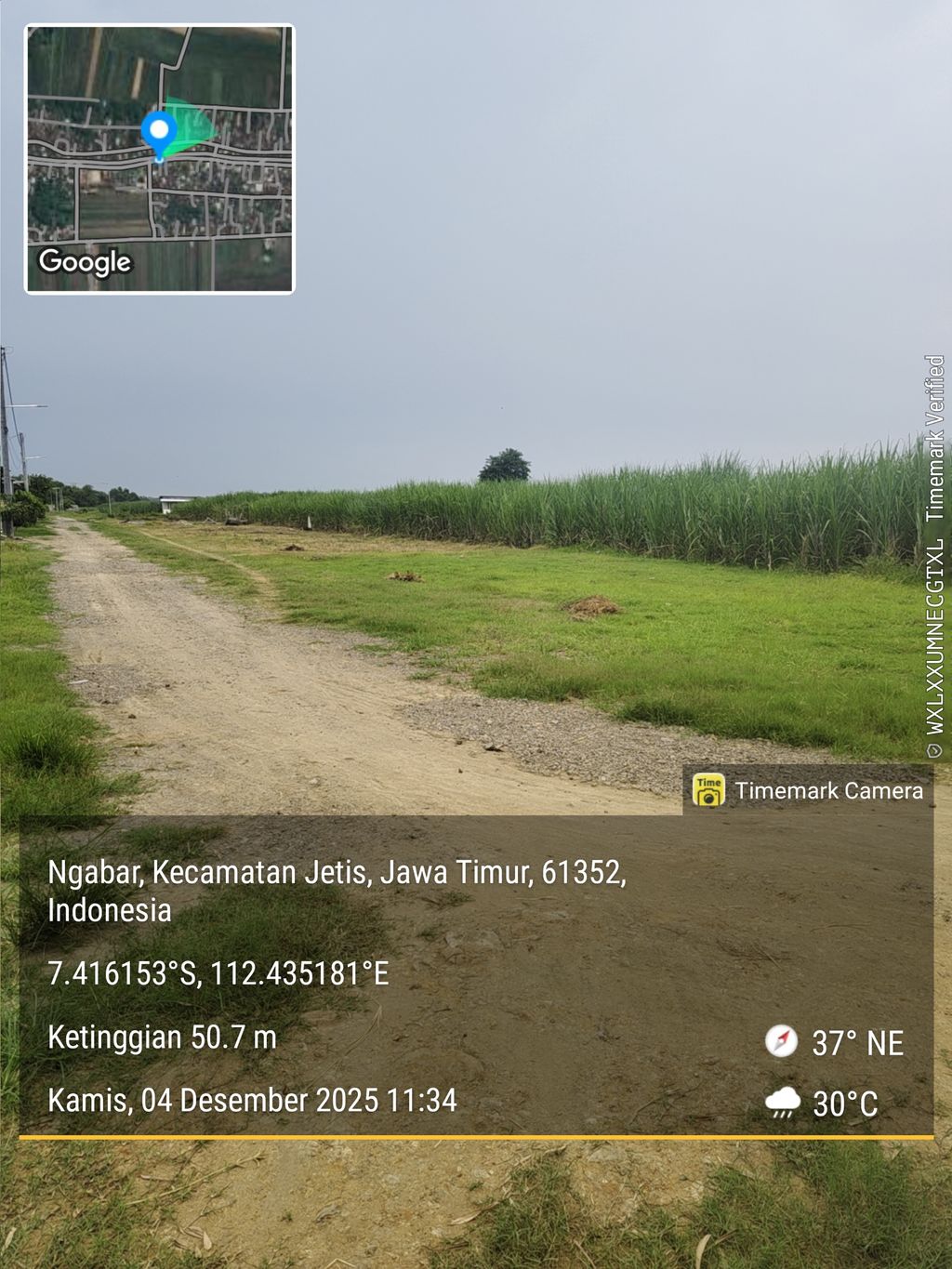 foto posisi tengah perumahan MILITER REGENCY TAHAP 2