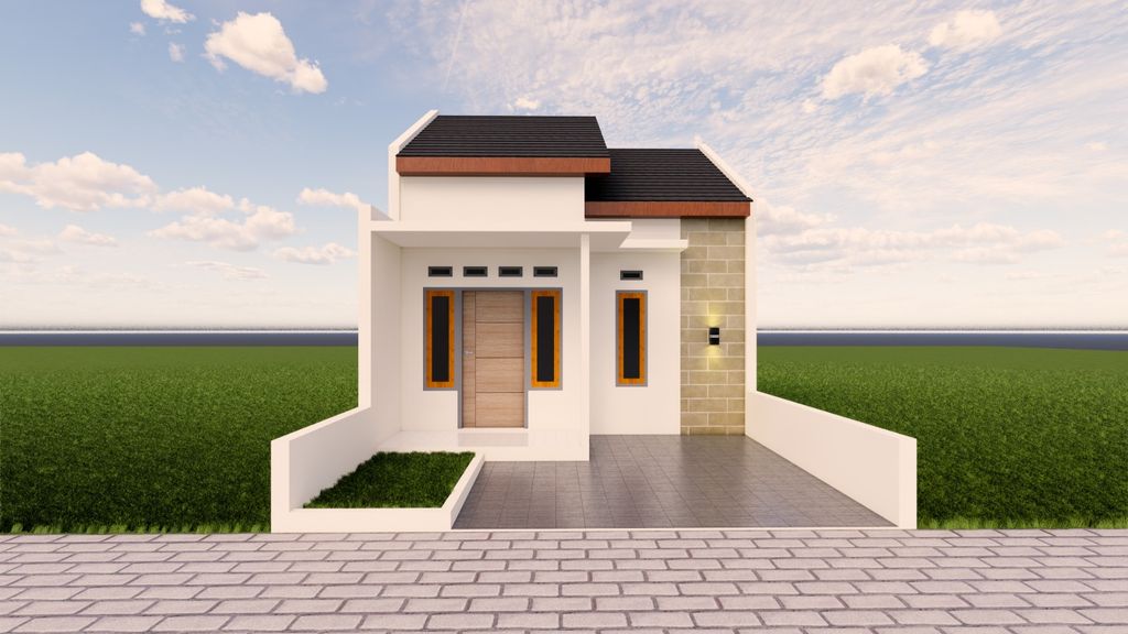 foto tampak rumah tipe 36 perumahan MILITER REGENCY TAHAP 2