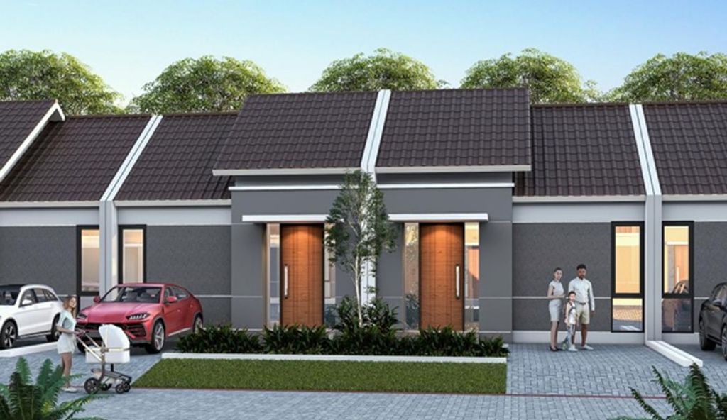 foto tampak rumah tipe DIVA Y perumahan Vazza Home