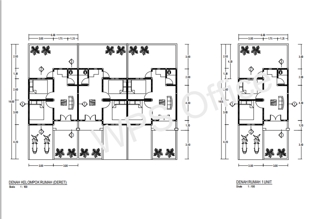foto denah rumah tipe 36 perumahan PERUMAHAN INDAH PERMAI KEDAI LEDANG