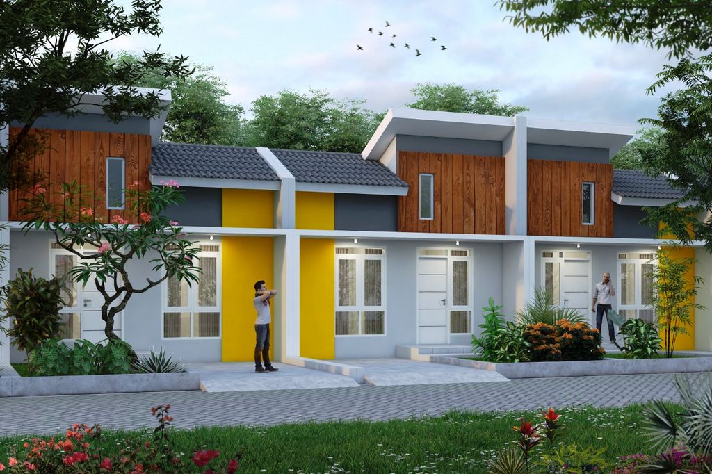 foto tampak rumah tipe GERANIUM - AD/13692 (36/98) (491.260.000) perumahan BUMI TAMALANREA PERMAI