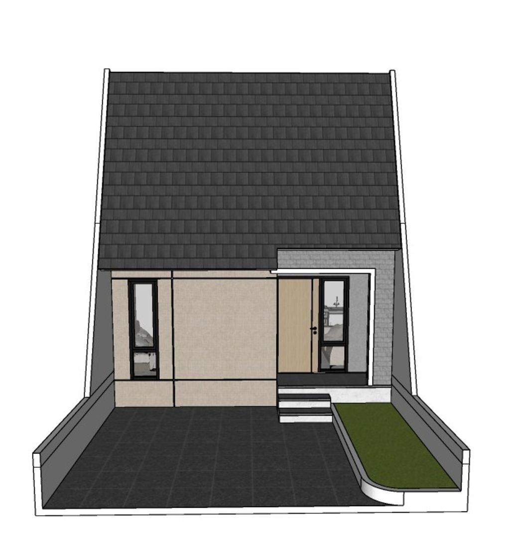 foto tampak rumah tipe 36/72 perumahan Perumahan Bhumikita Banyumanik