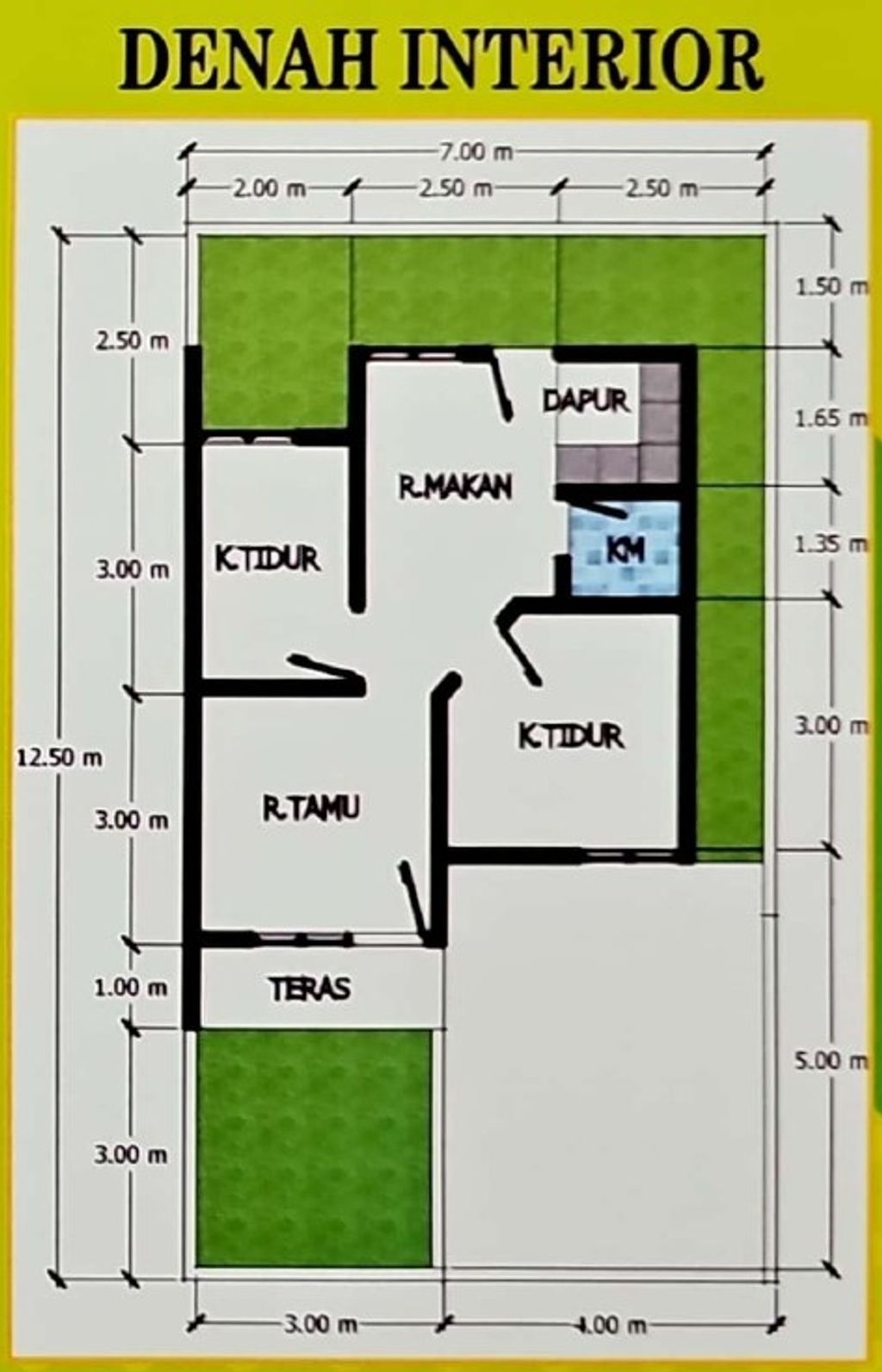 foto denah rumah tipe 36 perumahan GRAHA RESIDENCE