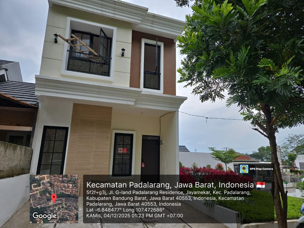 foto tampak rumah tipe 43 Compact Classic (566) perumahan G-Land Padalarang Residence