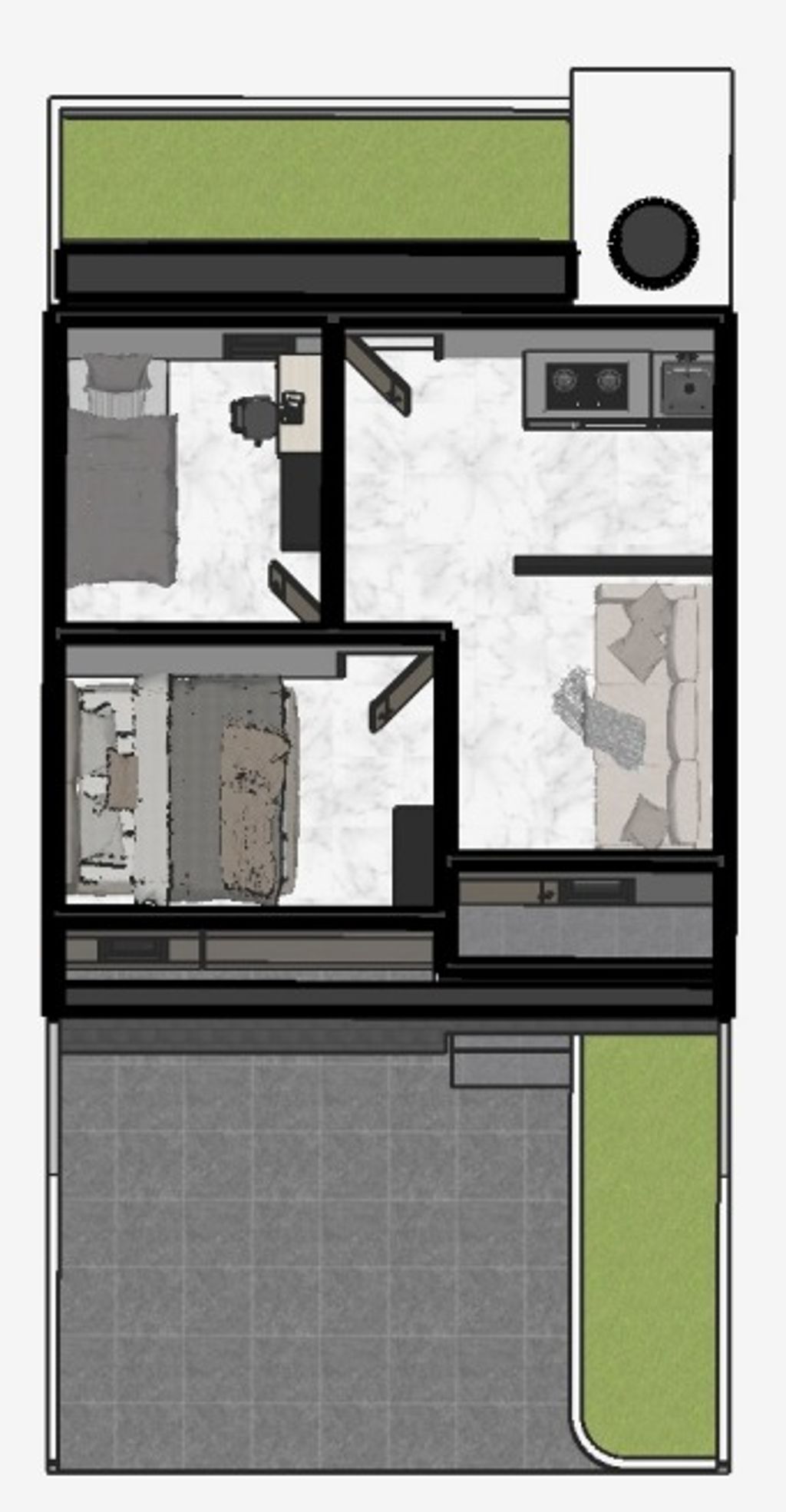 foto denah rumah tipe 36/72 perumahan Perumahan Bhumikita Banyumanik