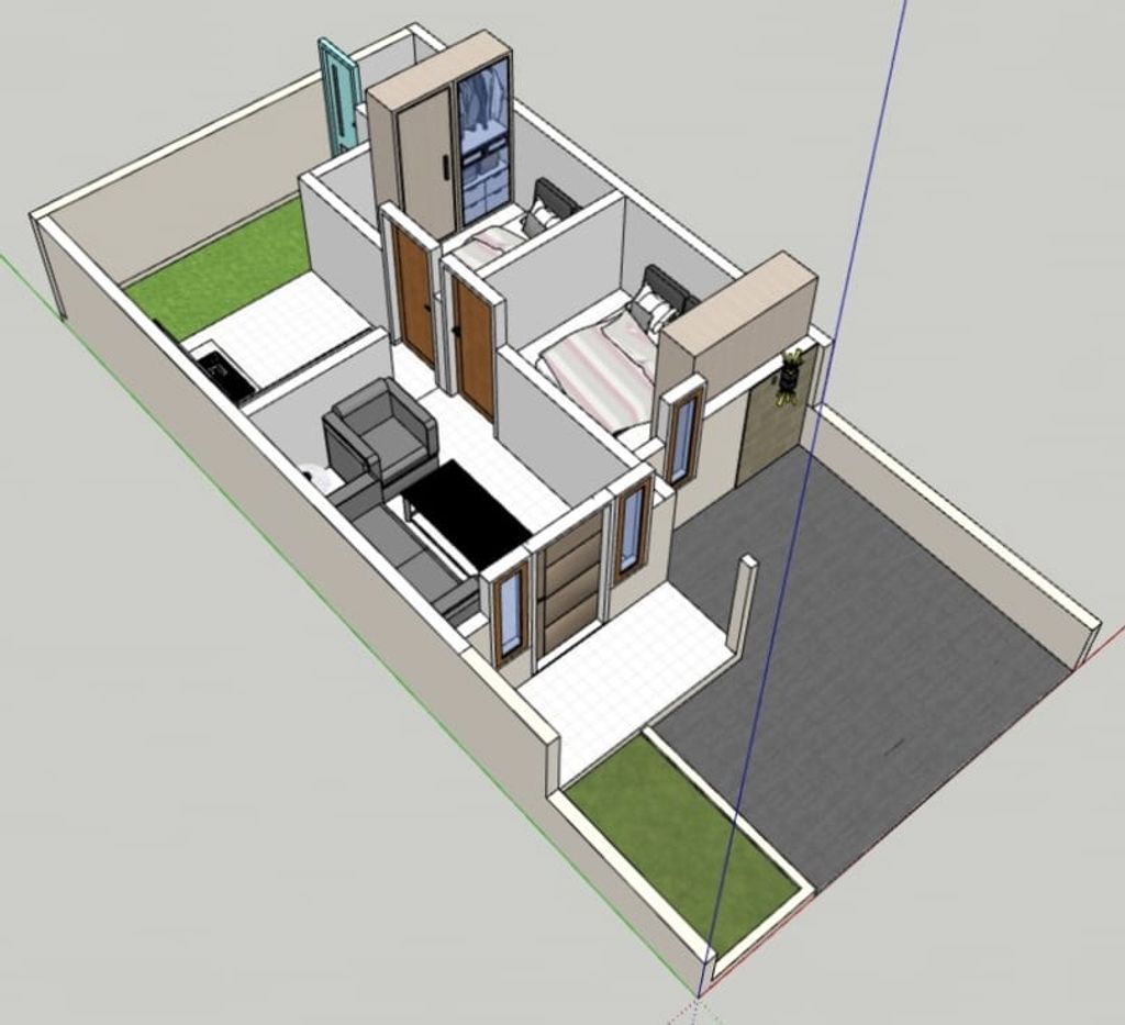 foto denah rumah tipe 36 perumahan MILITER REGENCY TAHAP 2